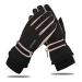 Andiker winter women ski gloves winter gloves warm waterproof touchscreen anti -slip snowboard gloves for skiing running and cycling black pink unit size