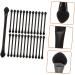 VINTORKY 25 Pcs Double Ended Eye Shadow Stick Makeup Makeup Use Lipstick Brush Black Plastic - Buy Online on GoSupps.com