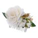 MAGICLULU Bridal Hair Accessories Bridal Hair Comb Hair Side Comb Women Hair Comb Hair Ornament Bridal Headpiece Hair Decoration Flower Shape Hair Decor Silk Flower Wedding Hair Stick Bride