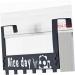 PRETYZOOM Over Door Clothes Hanger Rack Hook up On The Door Coat Rack medium Black - Buy Online on GoSupps.com