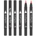 Eyeliner Stamp Double-Head Stamp Eyeliner 2 in 1 Double-Head Waterproof Liquid Eyeliner Pen Make-Up Tool Black Heart - Buy Online on GoSupps.com