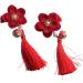 Beaupretty Kids Pairs Vintage Tassel Edge Clip kids tiara Chinese Tassel Clip wedding headpiece for bride Long Tassel Barrette barrettes for girls crystal headpiece girl child hair Wedding - Buy Online on GoSupps.com