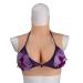 Knobico high collar realistic silicone breast shapes fake breast breasts enhancer suitable for halloween christmas mastectomy prosthesis weddings cosplay (size: e 1350g) e 1350g