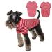 Petsmil dog sweater - thin dog sweater medium -sized dogs beautiful dogs sweater striped dog shirts for small dog stretchy sweater dog dog sweater French bulldog (redxxl) xxl red -white