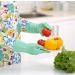 Saddgo Kitchen Cleaning Gloves Waterproof Household Glove Dishwashing For Vegetable Fruit Planting Dirty Proof Dishwashing Gloves Kitchen Cleaning Gloves Waterproof Rubber Gloves Housework 1 - Buy Online on GoSupps.com
