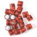 Christol Pigeon Feet 50 Pieces | Colorful T rkiye Leg Tapes for Birds | 8mm Poultry Plastic Clips - Buy Online on GoSupps.com
