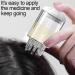 Scalp Applicator Comb & Oil Bottle | Hair Oil Applicator for Medicine & Essential Oils (White) - Perfect Mini Head Massager - Buy Online on GoSupps.com