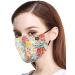 Novotel Face Mouth Cover Reusable Washable Cotton Half Cloth Face Adjustable Ear Loops Orange Flower - Buy Online on GoSupps.com