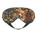 Corgi Floral Flowers Spring Garden Print Double-Sided Eye Mask Soft and Light Blocking for Enhancing Sleep Quality