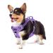 Eyin dog harness for small dogs adjustable breathable reflective padded and breathable breast dishes with handle and front bracket for daily training (purple s) s (neck: 32-46cm breast: 35-63cm) purple