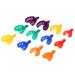 MOOCHOO 12 pieces dental discovery spoon plastic u shape teeth holder autoclavable instrument tooth shape oral care tool