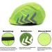 Wikallo Waterproof Rain Cover for Bicycle Helmets | Reflective Elastic Unisex Rain Protection - Signal Yellow for Men Women & Children - Buy Online on GoSupps.com