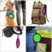 Slson 2 Pack Foldable Travel Dog Bowl - Safe & Portable Pet Bowl with Carabiners | Perfect for Cats & Dogs - 350ml - Purple & Green - Buy Online on GoSupps.com