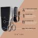 ONTAKI 5 Professional German Steel Beard & Mustache Scissors - Includes 2 Comb & Carrying Pouch - Hand Forged with Bevel Edge for Ultimate Grooming - Men's Facial Hair Kit (Silver) - Buy Online on GoSupps.com