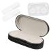 Solustrie 1 set of double -layer glasses case travel case for eye lenses decorative lensetui contact lens container glasses storage box large glasses case.