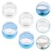 2 Sets Nail Stamp Manicure Kit - French Tip Silicone Stamper DIY Nail Beauty Accessories - Durable PVC Templates & Scraper - Buy Online on GoSupps.com