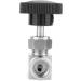 Water/Gas/Oil Flowing Regulation Stainless Steel BSPP Female Thread Straight Needle Valve for Water Gas Oil Transmission(Black Handle 1/4in) - Buy Online on GoSupps.com