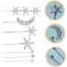 minkissy Rhinestone Bobby 1 Set Fringe Bobby Pin Star Hair Accessories Wedding Hair Clip Rhinestone Hair Accessories Bling Bobby Star Hair Pin Hair Clips Girls Hair Clips Silver - Buy Online on GoSupps.com