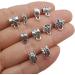 100pcs Clasp Bail Tube Beads for Jewelry Making - DIY Necklace Bracelet Charms (M611) - Buy Online on GoSupps.com