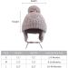 Pesaat Knitted Baby Winter Beanie Earflap Hat - Infant Toddler Boys Girls Fleece Lined Pom Pom Beanie 0-6 Months (Grey) - Buy Online on GoSupps.com