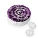 Contact Lens Case Purple Tie Dye Print Plastic Contact Lens Case contact Lens Care Box ontact Lens Travel Box