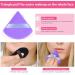 Auauy 6 PCS Triangle Makeup Powder Puffs - Washable & Reusable Blend Tool for Loose Powder & Foundation - Black & Violet Sponges - Buy Online on GoSupps.com