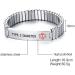 Mealguet Unisex Stainless Steel Medical Alert Bracelet for Type 2 Diabetes - Deep Black Engraved ID Tag Wristband - Buy Online on GoSupps.com