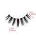 Peacock-Eye 3D Mink False Eyelashes - Wispy Cross Curl Fluffy Extension - 5 Pairs, 10-13mm - Makeup Tool for Daily Use - Buy Online on GoSupps.com