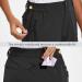 Baleaf Women's Long Hiking Shorts Quick Dry with UPF 50+ - 1 Black Large - Buy Online on GoSupps.com