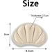 Jinpojun 3 Pairs Heel Cushion Pads Inserts | Self-Adhesive Foot Cushions for Women and Men | Prevent Grind Feet | Beige - Buy Online on GoSupps.com