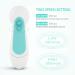 CLSEVXY Waterproof Facial Cleansing Spin Brush Set - Electric Face Scrubber with 3 Exfoliating Brush Heads for Gentle Exfoliation - Cyan - Buy Online on GoSupps.com