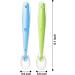 Pandaear 6-Piece Multicolored Silicone Feeding Spoon Set - BPA Free Cutlery for Babies Toddlers & Infants - Buy Online on GoSupps.com