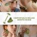 Jade Roller & Gua Sha Facial Tool 100% Natural Facial Stone Face Roller Face Massager for Skin Tightening Neck Eye Treatment Anti-aging Rejuvenate Remove Wrinkles and Puffiness (Green) - Buy Online on GoSupps.com