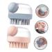 FOMIYES 2pcs Scalp Massage Brush and Body Scrubber Set - Silicone Hair Washing & Head Massage Brush - 8.5x8.5cm - Assorted Colors - Buy Online on GoSupps.com