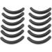 UKD 12 Pcs Black Rubber Makeup Tool Eyelash Curler Replacement Pads for Lady 3.5cm - Buy Online on GoSupps.com