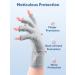 Subay UPF50+ Fingerless UV Gel Manicure Gloves - Grey | UV Nail Protection - Buy Online on GoSupps.com