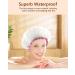 Mikimini XL White Shower Hood for Long Hair - Reusable Waterproof Soft & Flexible Bathing Hair Cover (1 Piece) with Pink Tip - Buy Online on GoSupps.com