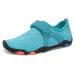 FANTURE Girls & Boys Water Shoes Lightweight Comfort Sole Easy Walking Athletic Slip on Aqua Sock(Toddler/Little Kid/Big Kid) 5 Big Kid 2.w.blue