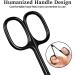 Professional Cuticle Scissors - Extra Fine Curved Tip for Eyebrows Eyelashes & Nails | Durable Black Grooming Tool for Men & Women - Buy Online on GoSupps.com