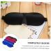 Hemoton 4pcs Blackout Sleep Masks for Uninterrupted Sleep - Nap Blindfold Eyeshade Set for Travel - Polyester Cloth Material - Buy Online on GoSupps.com