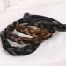 Wig Hair Rings Braided Faux Hair Ponytail Holders Hairpiece Hair Band Woman Elastic Rubber Bands Ponytail Wrap Hair Accessory For Girls(Brown) 1.3*10cm style2 - Buy Online on GoSupps.com