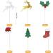 60Pcs Christmas Cupcake Toppers Glitter Cupcake Picks Deers Fruits Trees Hats Socks Cake Toppers for Christmas Holiday Birthday Party Food Cake Cupcake Decorations - Buy Online on GoSupps.com