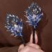Rhinestone Flower Hair Clip Whale Tail Rhinestone Flower Hair Clip For Women Lazy Hair Curler Deft Bun Maker Elegant Lazy Hair Curler Bun Clips Ocean Blue Feather Hairpin (Size : Feather) - Buy Online on GoSupps.com