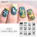 Kads 4PC Animal & Floral Nail Art Stamp Plates Set - Mermaid Guitar & Panda Patterns for Fashionable Manicure Design - Buy Online on GoSupps.com