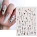 9 Sheets Rose Gold Nail Art Stickers - 3D Self-Adhesive Decals for Luxury Nail Decoration - Buy Online on GoSupps.com