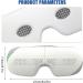 MEKK Eye Massager with Heat & Vibration | Rechargeable Eye Mask for Eye Fatigue & Dark Circles - International Shipping Available - Buy Online on GoSupps.com