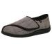 ZHENSI Men's Diabetic Shoes Wide Swollen Feet Slippers Adjustable Non-Slip Soft Bottom Big-Size 10.5 Brown