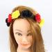 ZADAWERK Floral Hairband - Black Red Yellow - Ideal for Fans | International Shipping to Germany & Belgium - Perfect for Football & Olympics - Buy Online on GoSupps.com