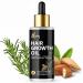 Hair Growth Oil with Rosemary Essential Oil - Rosemary Oil for Hair Growth - Treats Dry Damaged Hair - For Men & Women Promotes Thicker Fuller Hair - 100ml - Made in the UK - Ready to use.