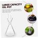 Zerodeko 3 Pcs Glass Oiler Soy Sauce Bottle Vinegar Pourer Oil Condiment Container Coffee Container Glass Syrup Pot Oil Decanter Clear Container Cooking With Cover Silica Gel Salad Dressing 21.5x8cmx3pcs Transparent Colorx3pcs - Buy Online on GoSupps.com